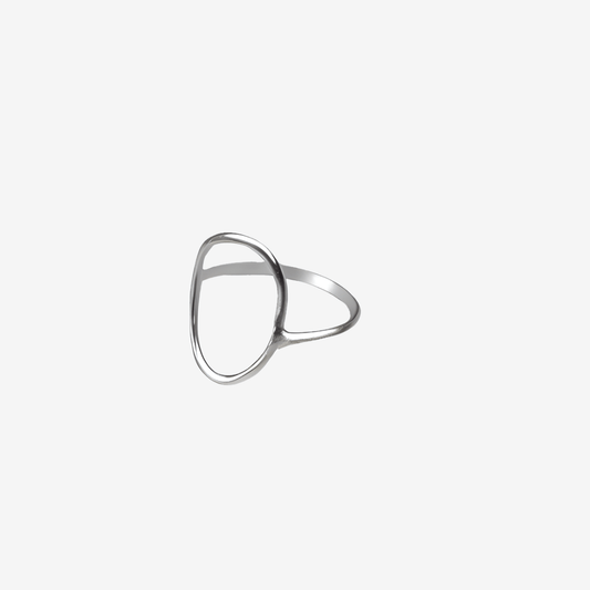 Oval Sterling Silver Ring