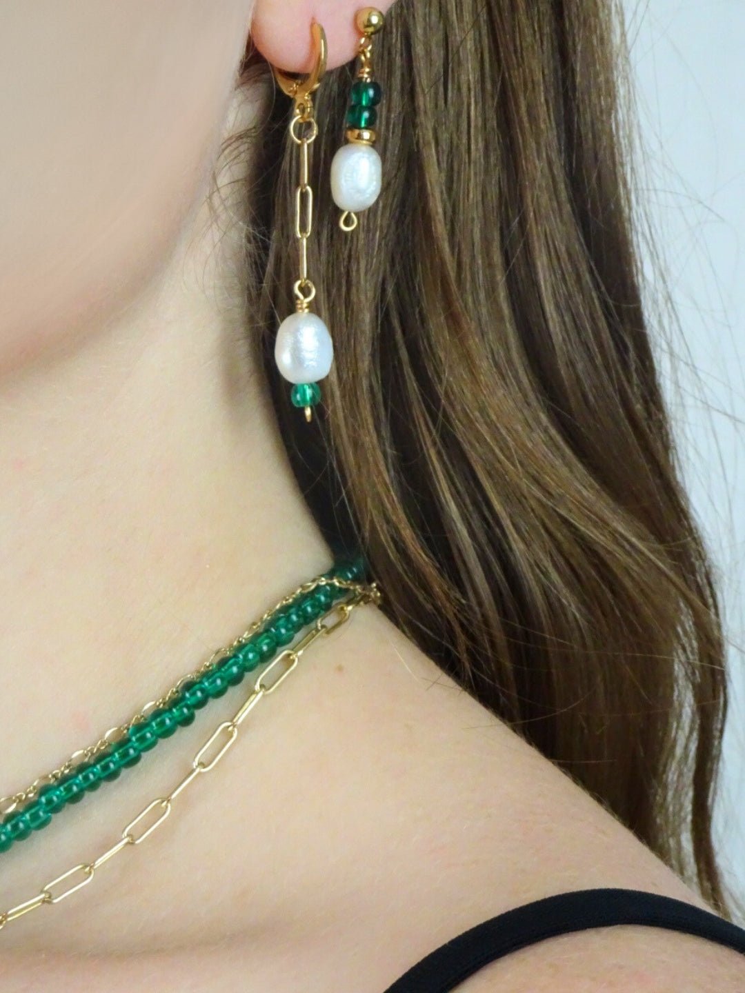 Seafoam Green Earring Stack Set